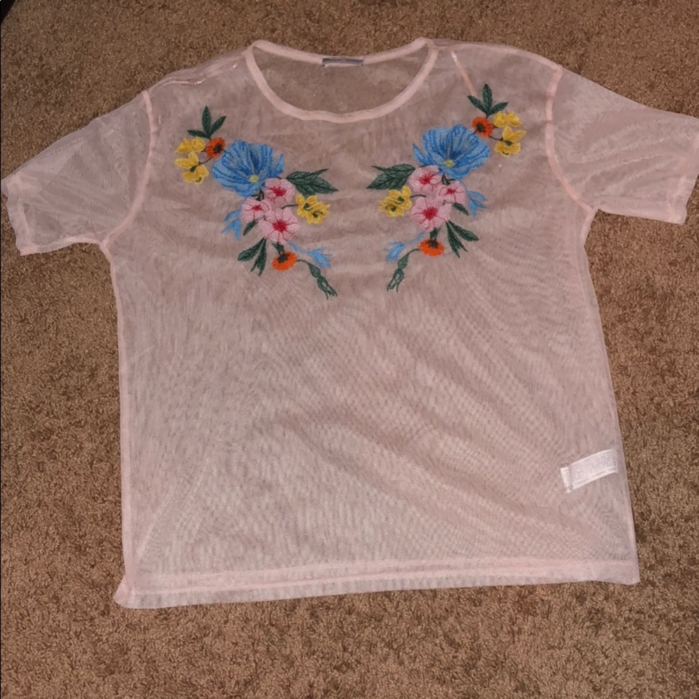 NWOT Zara transparent top